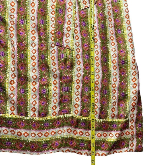 Sandro Striped Kaftan Midi Silk dress Size 36 US size 4 - Picture 10 of 17